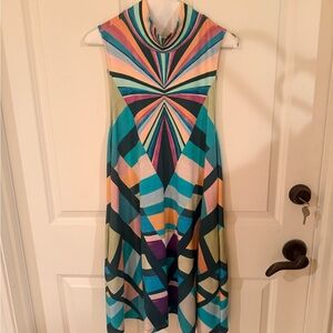 Mara Hoffman Multicolor Geometric Pattern Dress